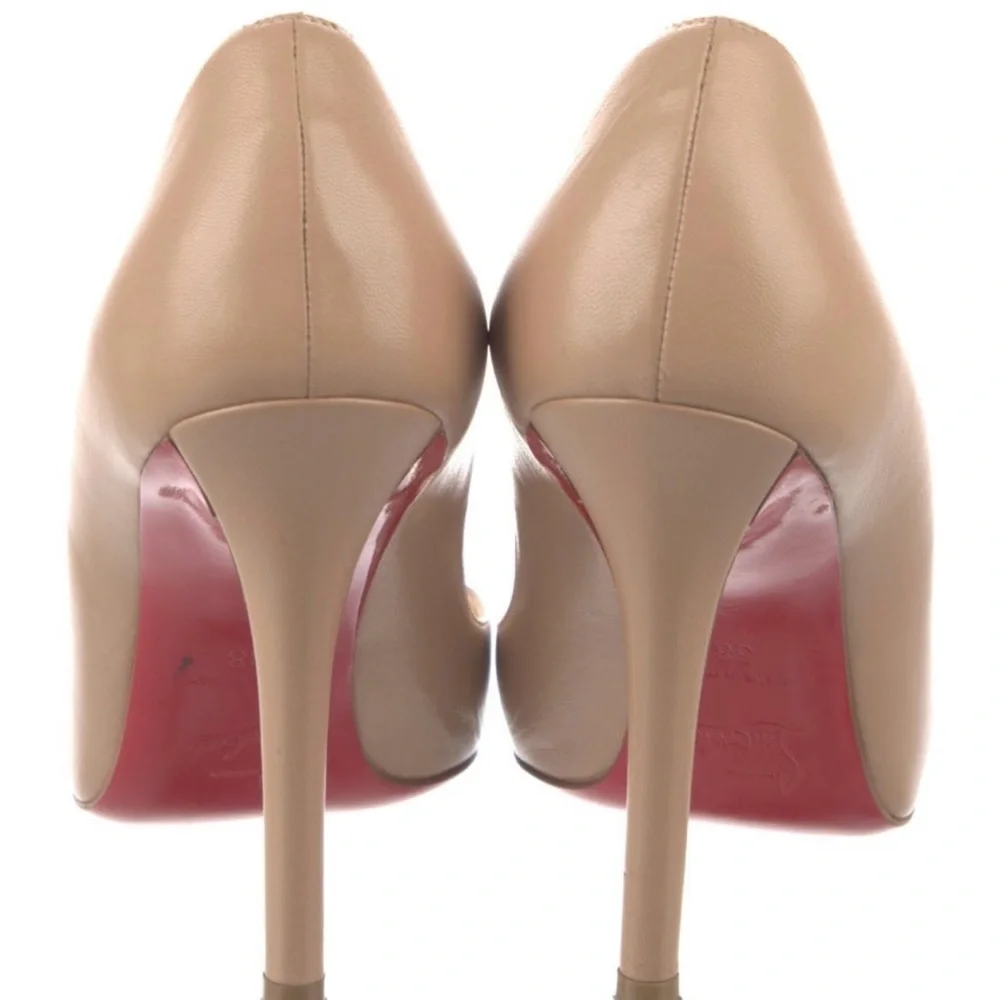 Christian Louboutin Beige Stiletto Heels - Picture 3 of 4